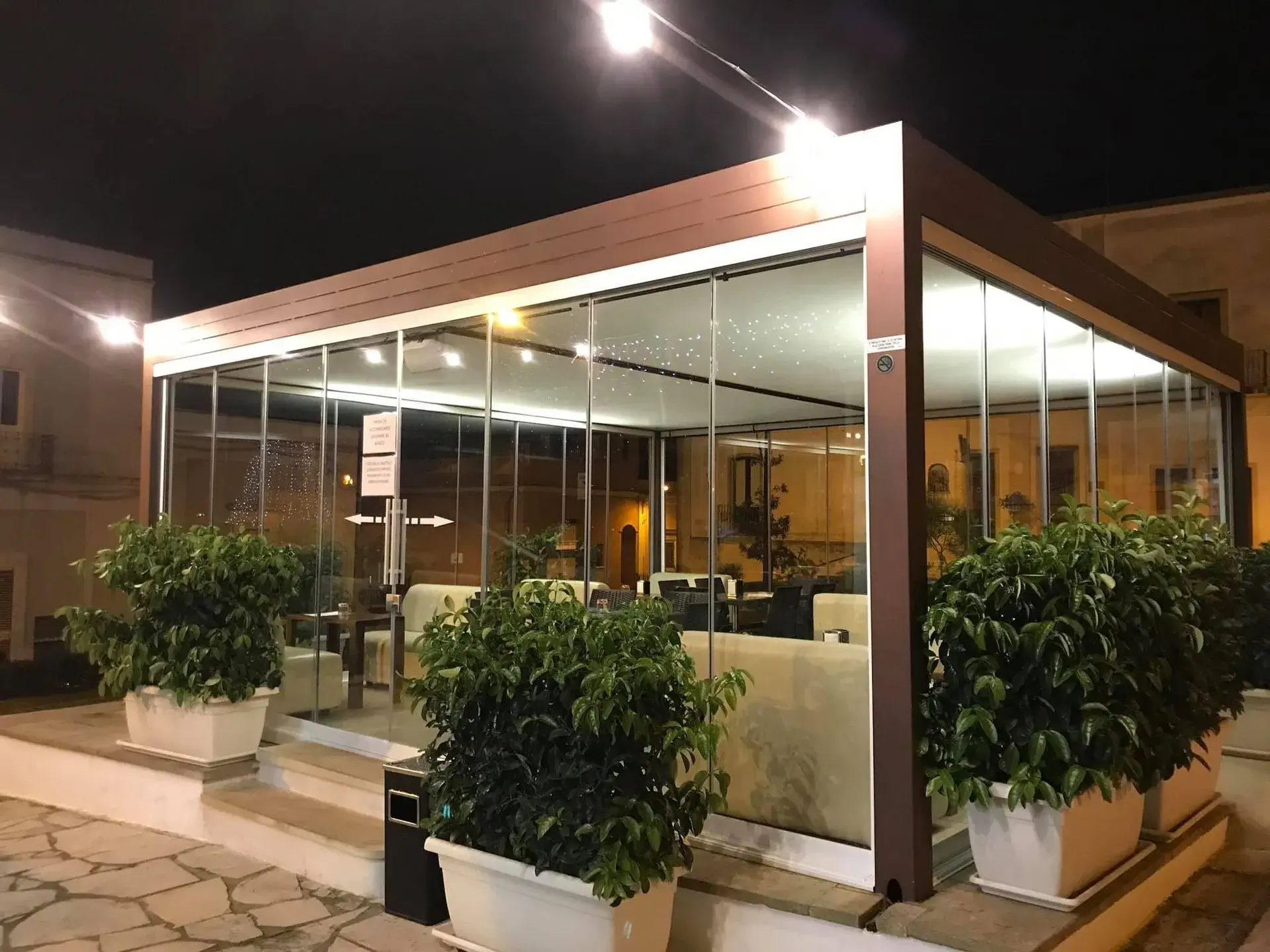 Vetrata panoramica realizzata da Vetreria Ciullo
